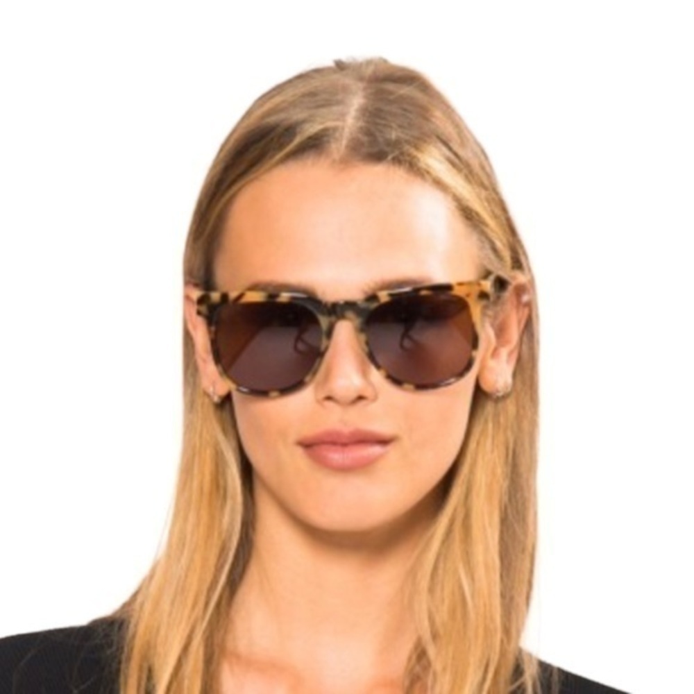 KOMONO Riviera Green Tortoise Sunglasses NEW - Picture 2 of 16